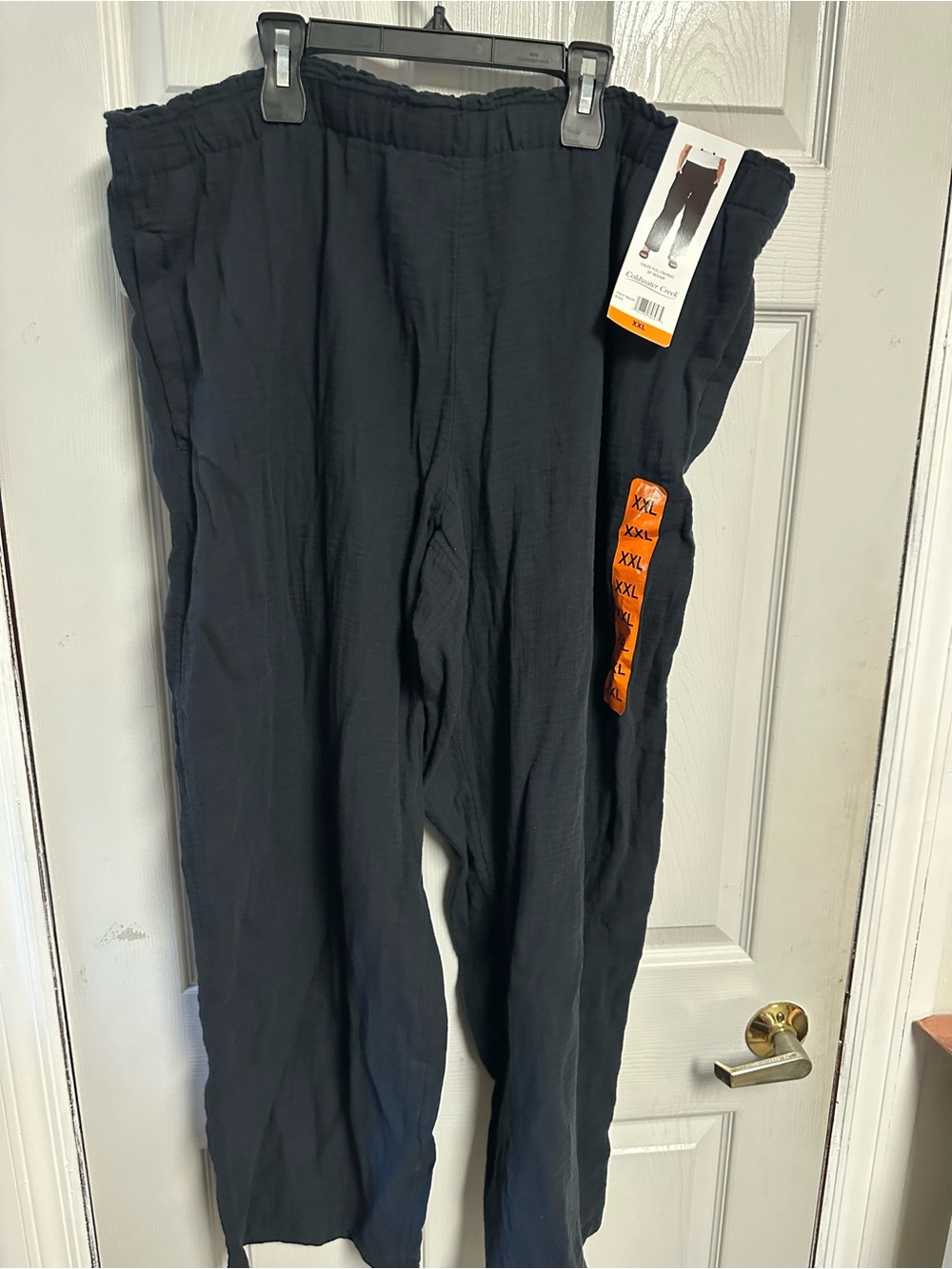 Women’s  Black Relaxed Elastic Waist Pants